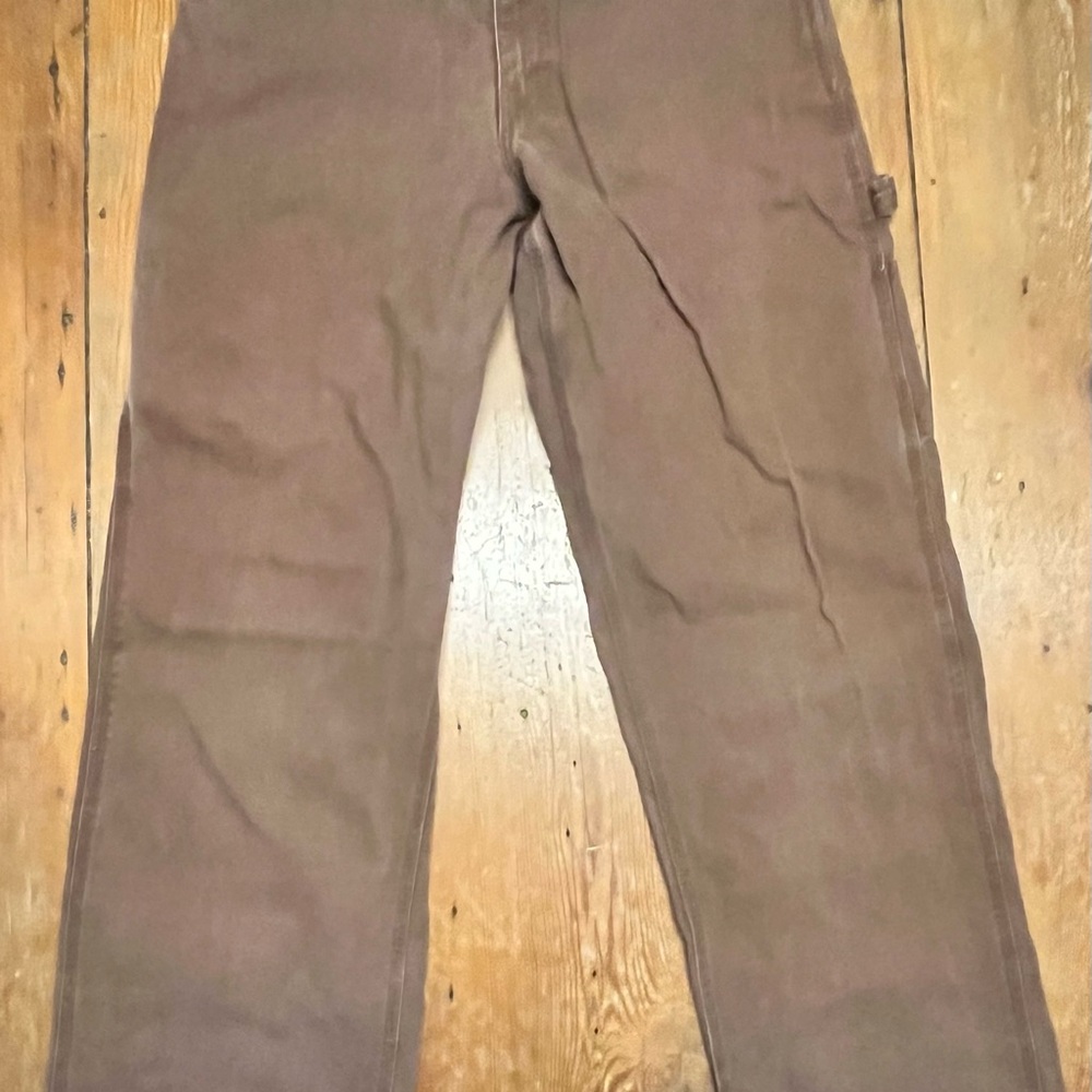 Five Brother Men's Brown Heavy Duty Canvas Cargo Pants